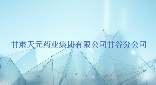 甘肃天元药业集团有限公司甘谷分公司